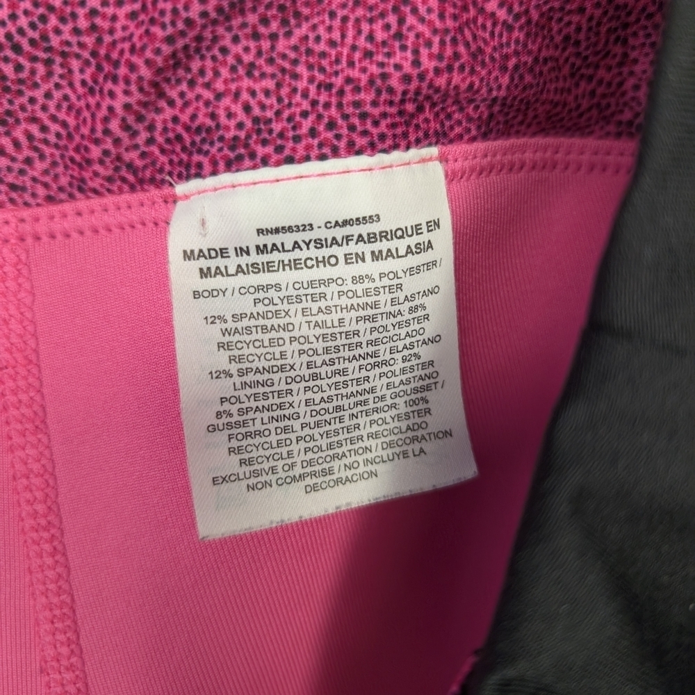 Black Nike Athletic Skort Dri-Fit w/black and pink shorts Size Small Sides Ties - Picture 10 of 15